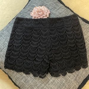 Ann Taylor LOFT Lace Dressy Shorts Sz 0